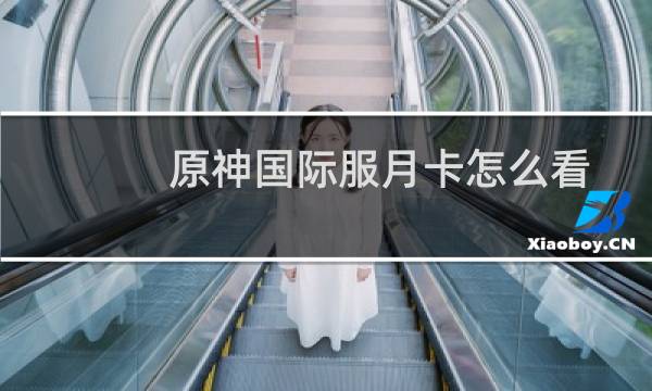 原神国际服月卡怎么看