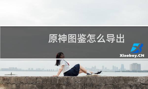 原神图鉴怎么导出