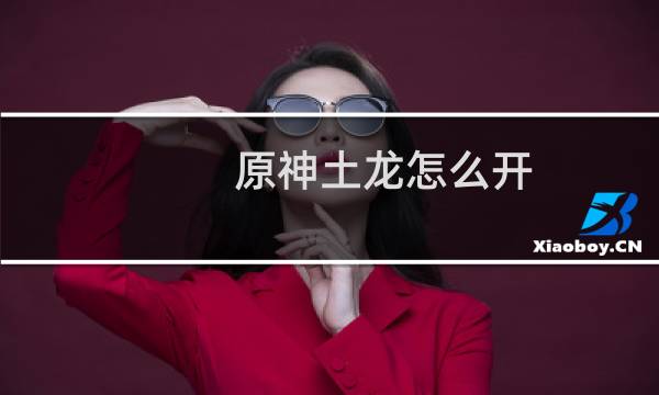原神土龙怎么开