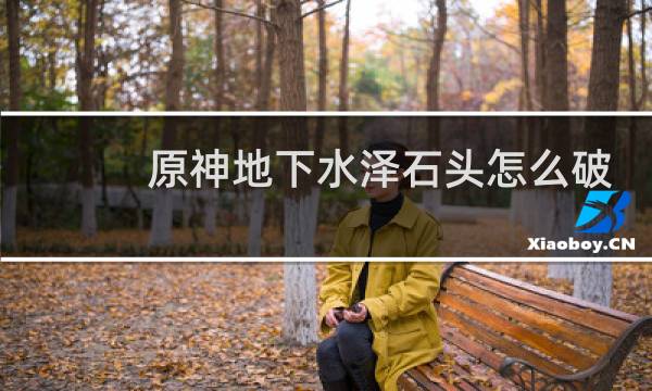 原神地下水泽石头怎么破