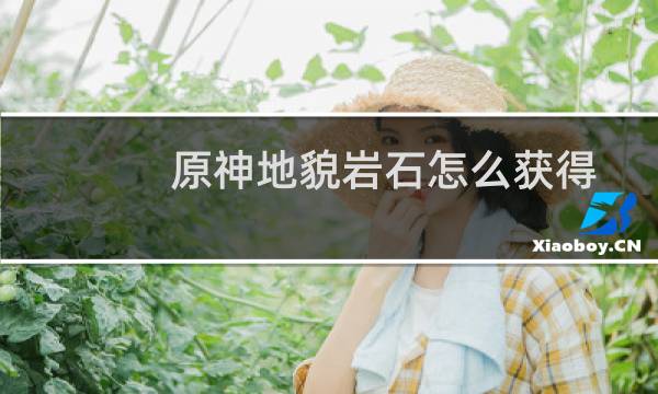 原神地貌岩石怎么获得