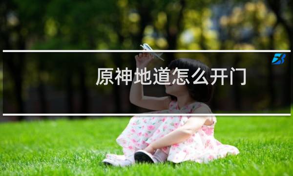 原神地道怎么开门