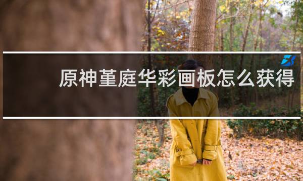 原神堇庭华彩画板怎么获得