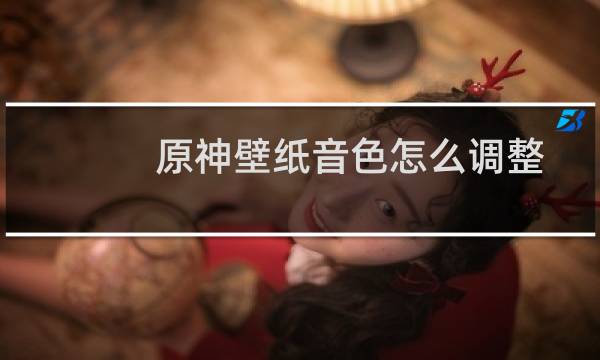 原神壁纸音色怎么调整