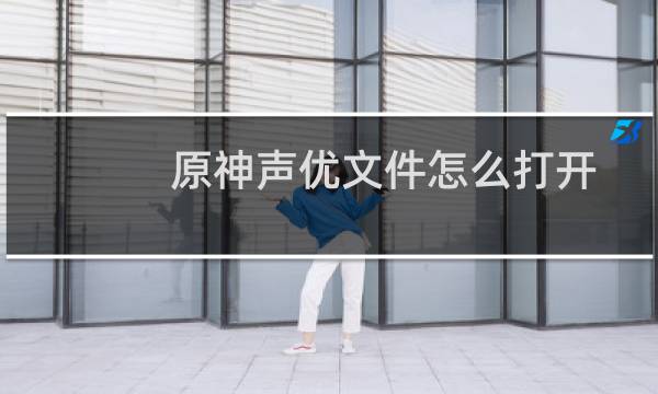 原神声优文件怎么打开