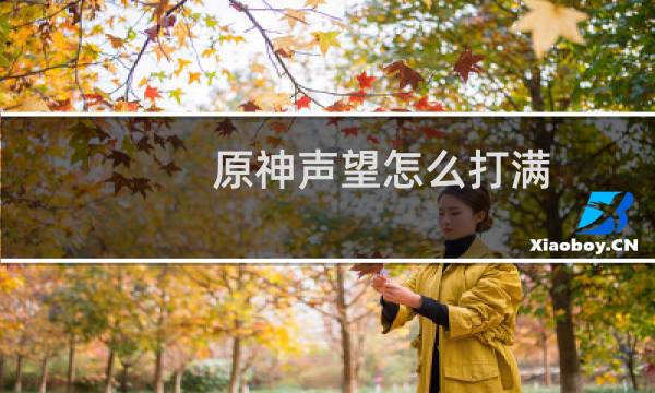 原神声望怎么打满