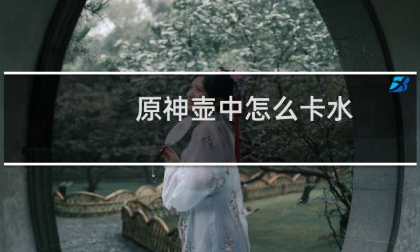 原神壶中怎么卡水