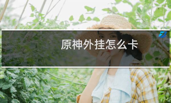原神外挂怎么卡