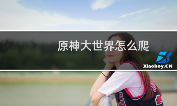 原神大世界怎么爬