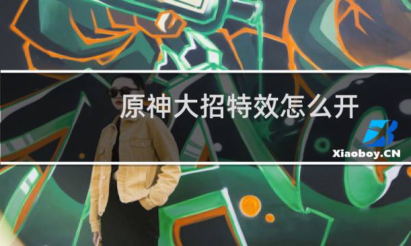 原神大招特效怎么开