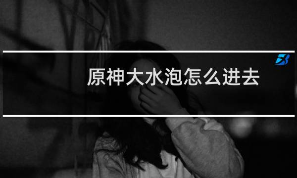 原神大水泡怎么进去