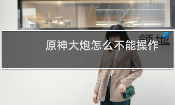 原神大炮怎么不能操作