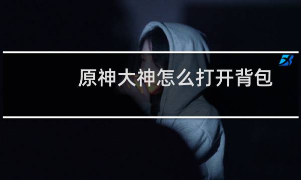 原神大神怎么打开背包