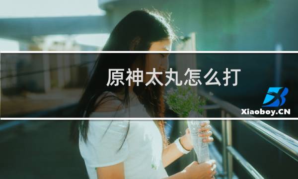 原神太丸怎么打