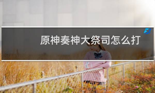 原神奏神大祭司怎么打