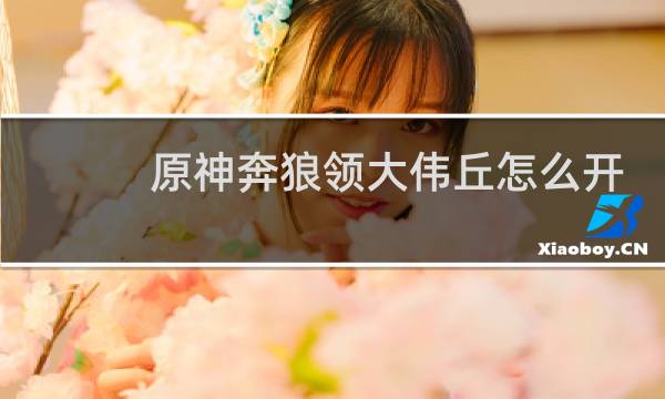 原神奔狼领大伟丘怎么开