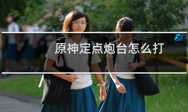 原神定点炮台怎么打