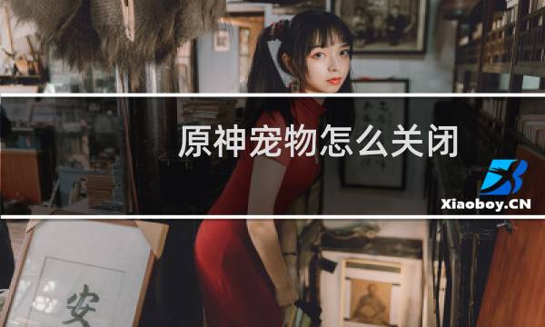 原神宠物怎么关闭