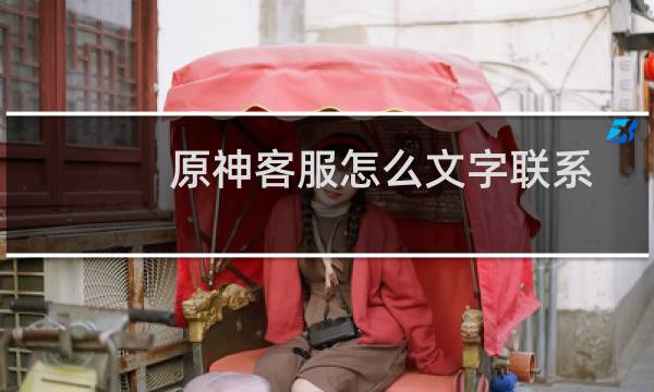 原神客服怎么文字联系