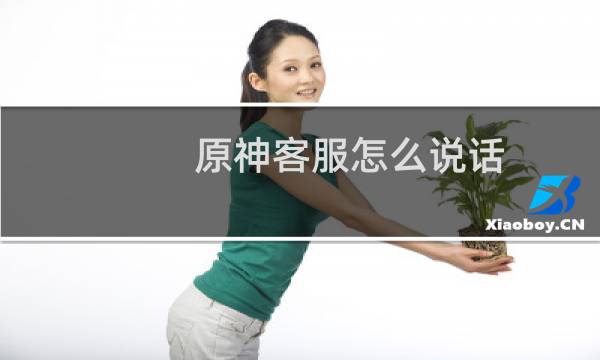 原神客服怎么说话