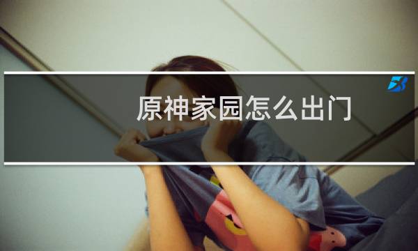 原神家园怎么出门
