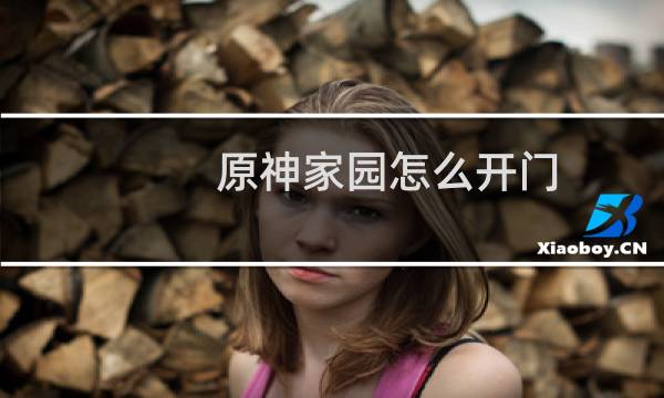 原神家园怎么开门