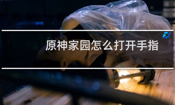 原神家园怎么打开手指