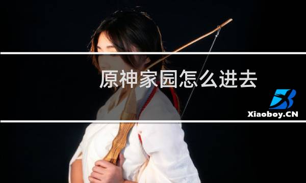 原神家园怎么进去