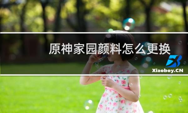 原神家园颜料怎么更换