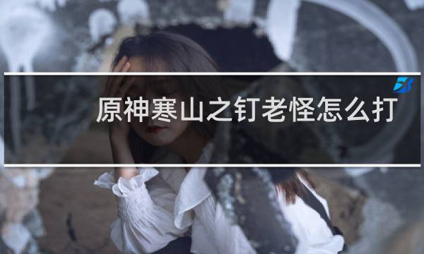 原神寒山之钉老怪怎么打