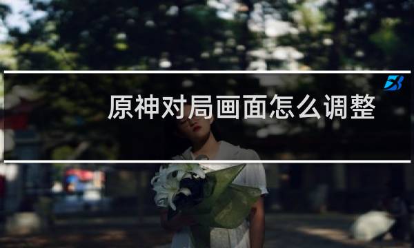 原神对局画面怎么调整