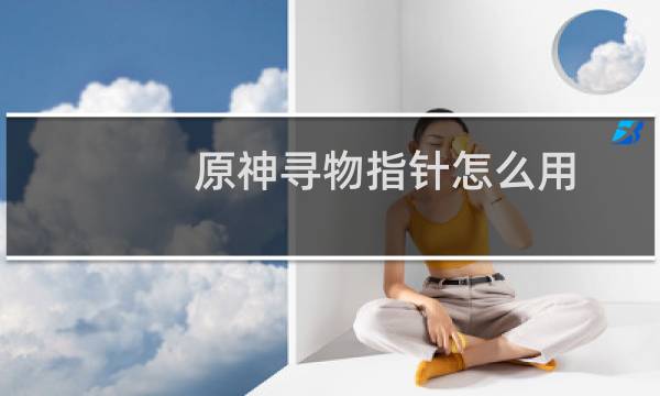 原神寻物指针怎么用