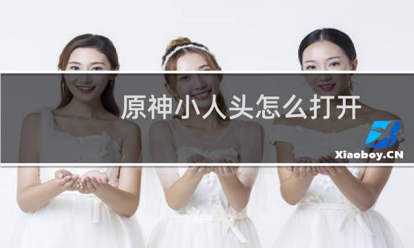 原神小人头怎么打开