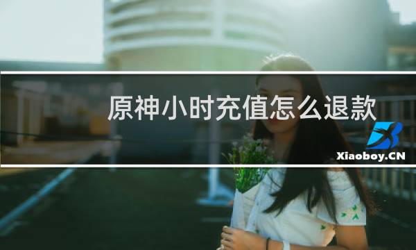 原神小时充值怎么退款
