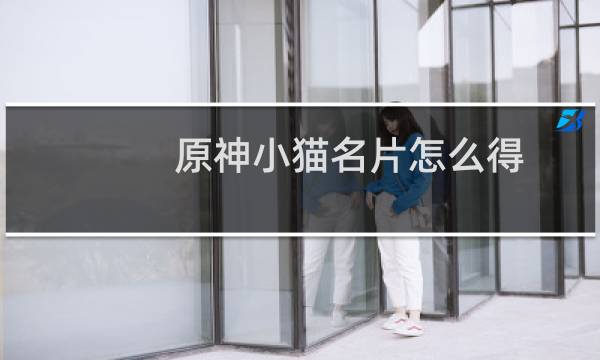 原神小猫名片怎么得