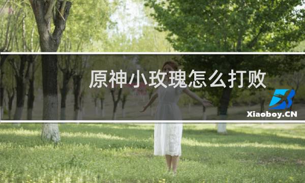 原神小玫瑰怎么打败