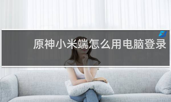 原神小米端怎么用电脑登录