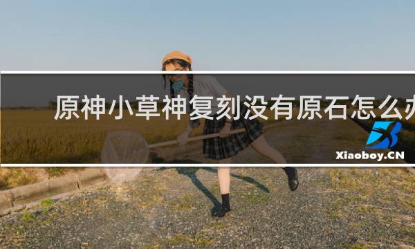 原神小草神复刻没有原石怎么办