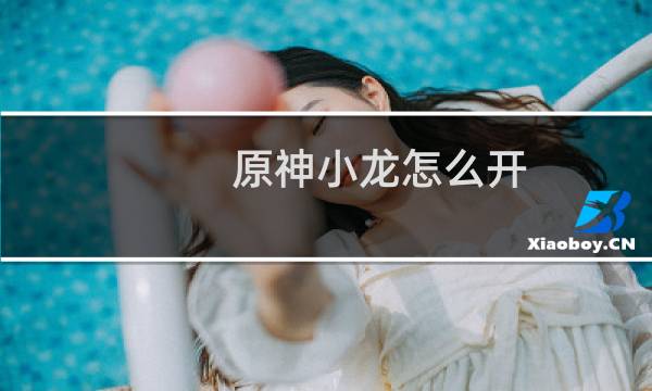 原神小龙怎么开