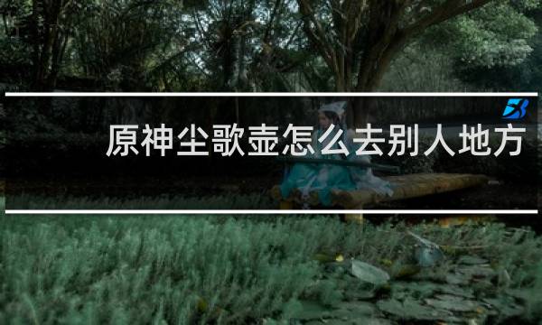 原神尘歌壶怎么去别人地方