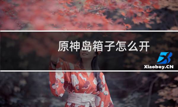 原神岛箱子怎么开