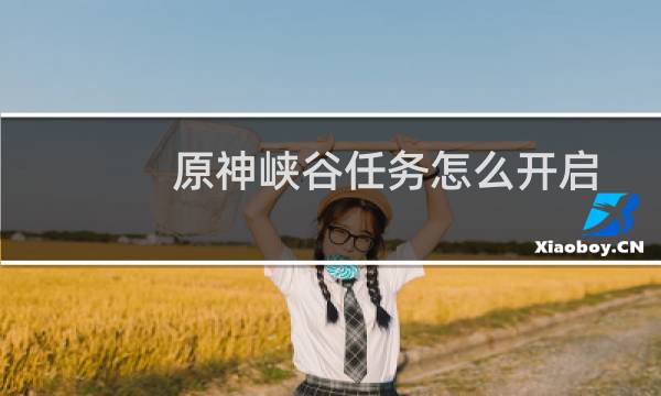 原神峡谷任务怎么开启