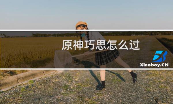 原神巧思怎么过