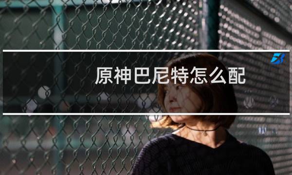 原神巴尼特怎么配