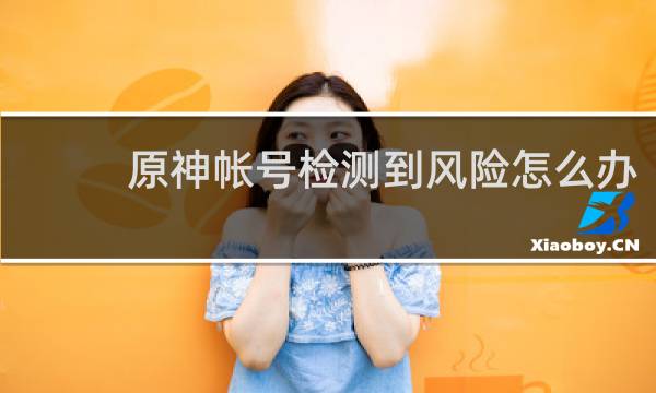 原神帐号检测到风险怎么办