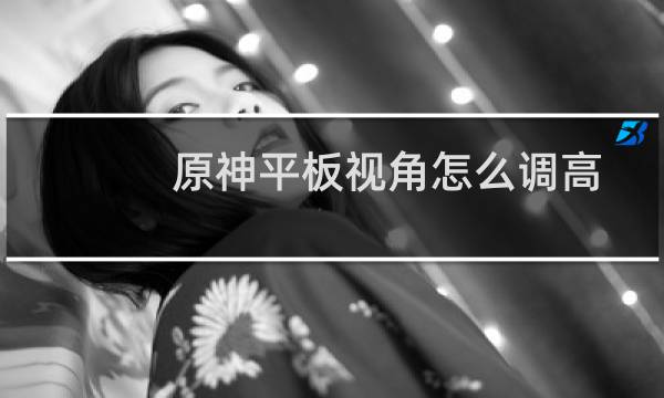 原神平板视角怎么调高