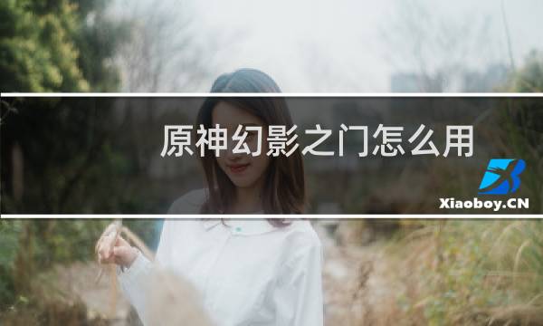 原神幻影之门怎么用
