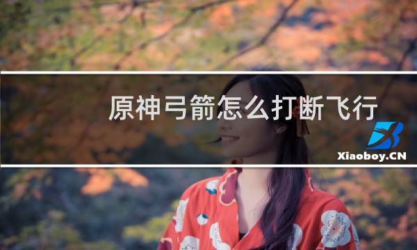 原神弓箭怎么打断飞行