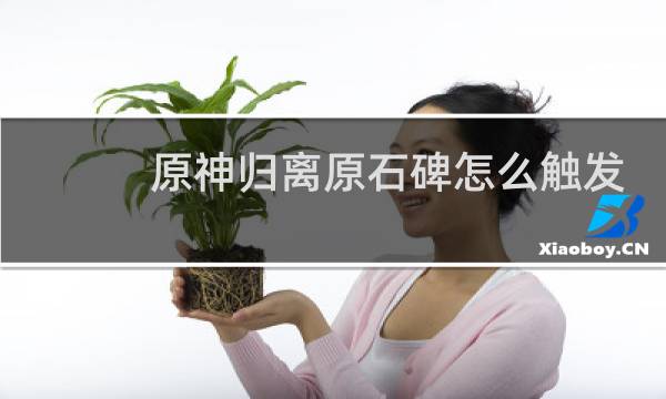 原神归离原石碑怎么触发