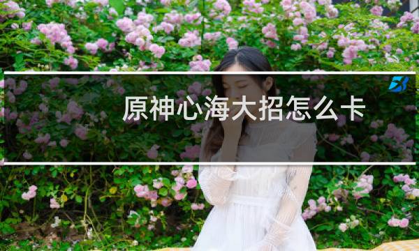 原神心海大招怎么卡